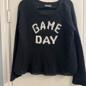 Wooden Ships Black and White 'Game Day' Sweater